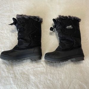 Arctic Cat Snowcharm Winter Boots - Grey/Black SIZE 1